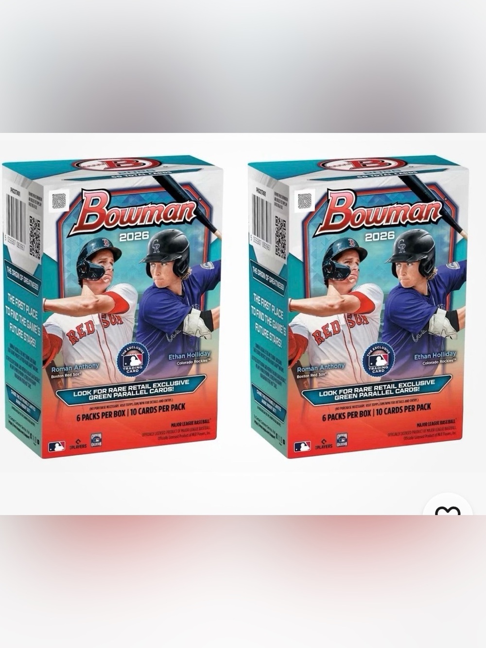 (2) Topps 2026 Bowman Baseball Value Boxes (60x2) Chase the Anime Insert Set!!